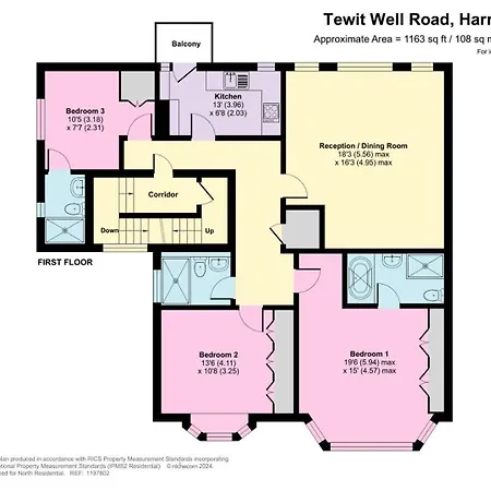 Apartamento Hayy Grand 3-bedroom Harrogate